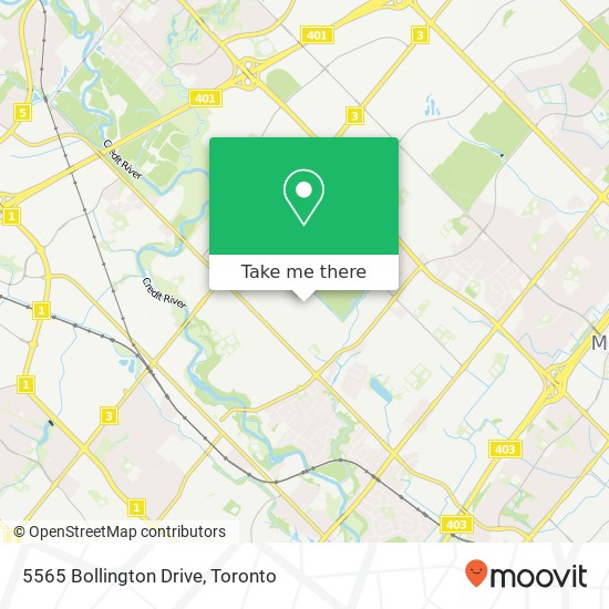 5565 Bollington Drive map