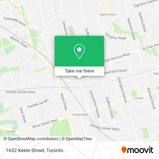 1652 Keele Street map
