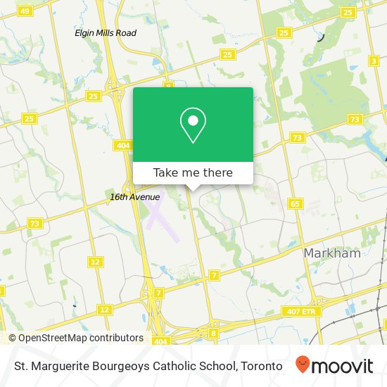 St. Marguerite Bourgeoys Catholic School map