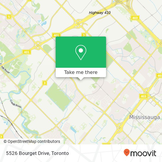 5526 Bourget Drive map