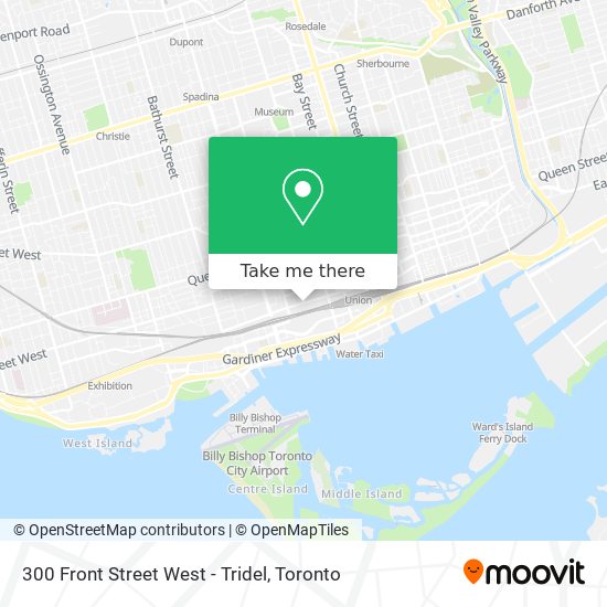 300 Front Street West - Tridel map