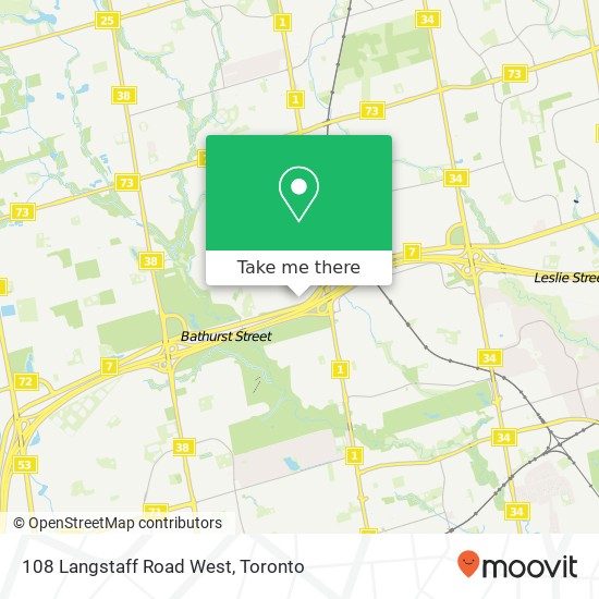 108 Langstaff Road West map