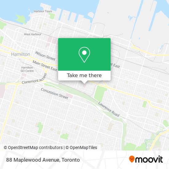 88 Maplewood Avenue map