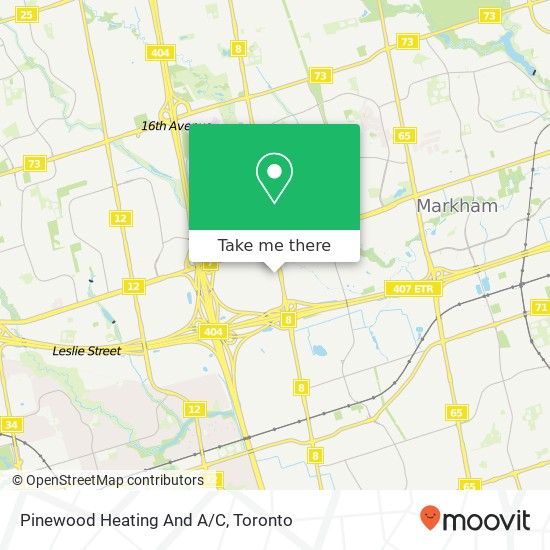 Pinewood Heating And A/C map