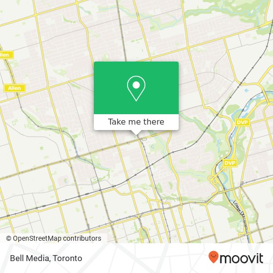 Bell Media map