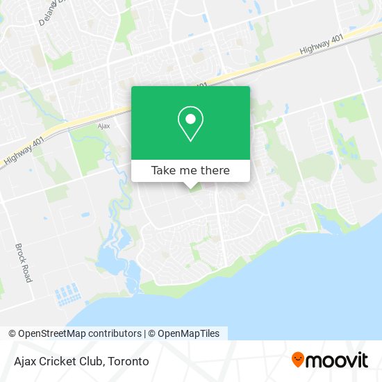 Ajax Cricket Club map