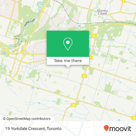 19 Yorkdale Crescent map