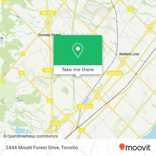 2444 Mount Forest Drive map