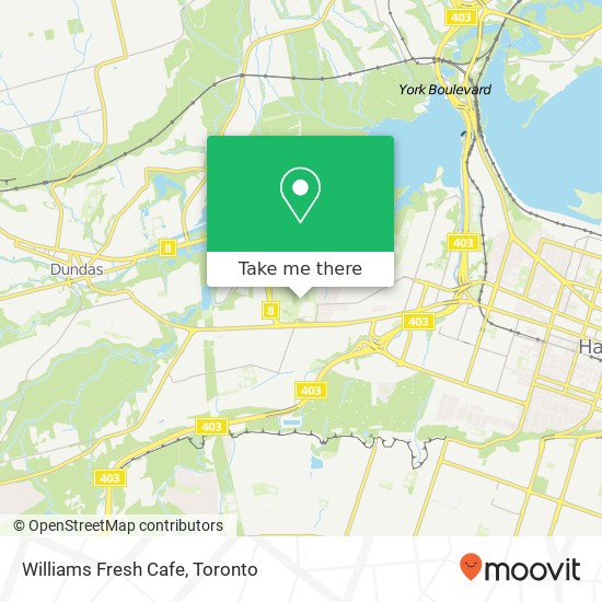 Williams Fresh Cafe map