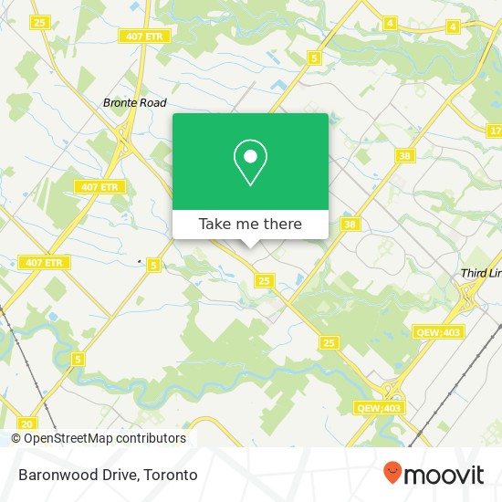 Baronwood Drive map