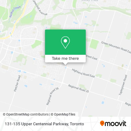 131-135 Upper Centennial Parkway map