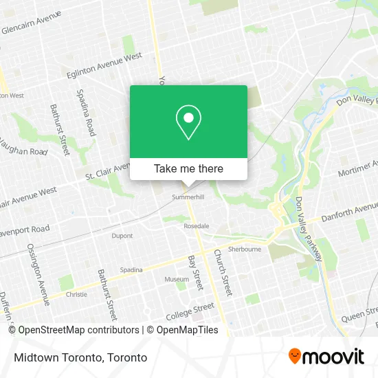 Midtown Toronto map