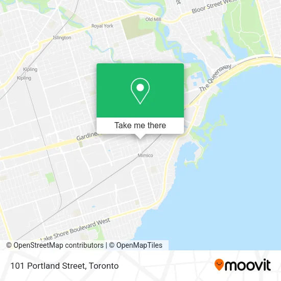 101 Portland Street map