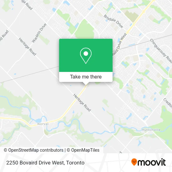 2250 Bovaird Drive West map