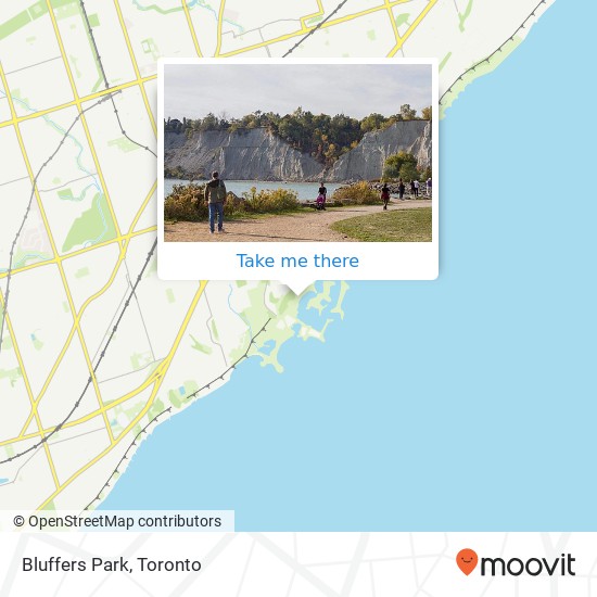 Bluffers Park map