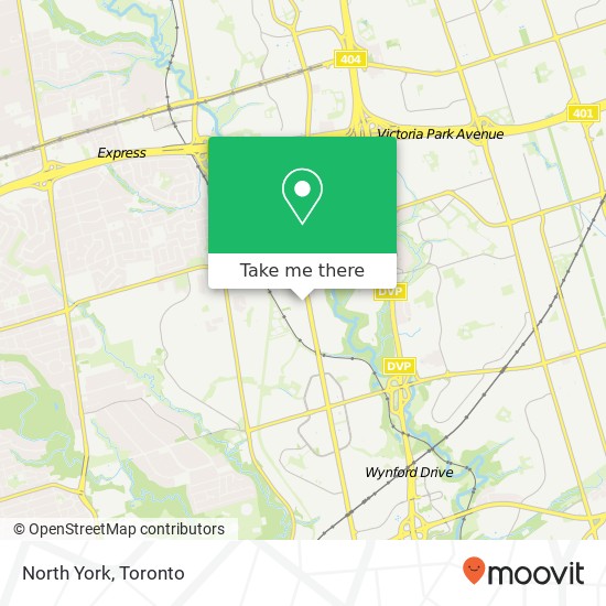 North York map