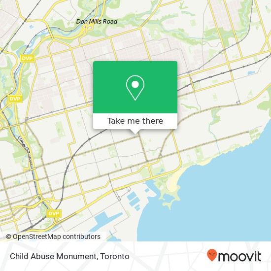 Child Abuse Monument map