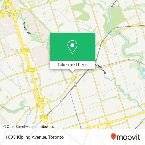 1003 Kipling Avenue map