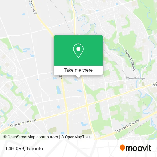 L4H 0R9 map