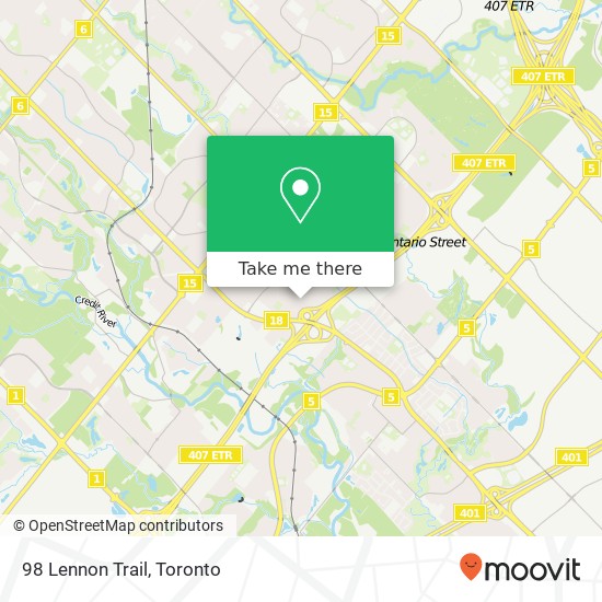 98 Lennon Trail map