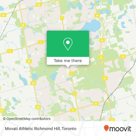 Movati Athletic Richmond Hill plan