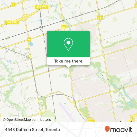 4548 Dufferin Street map