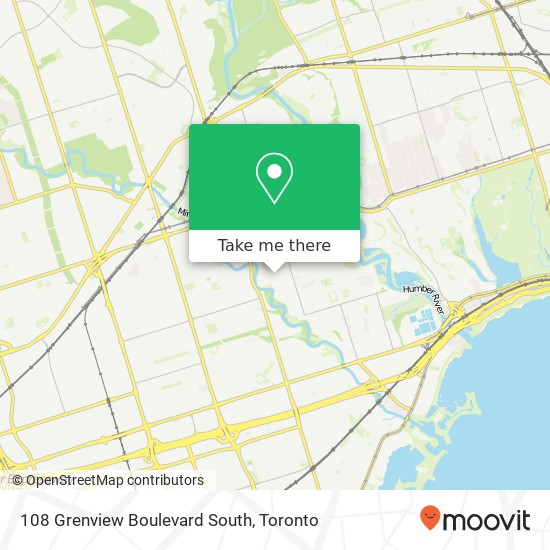 108 Grenview Boulevard South map