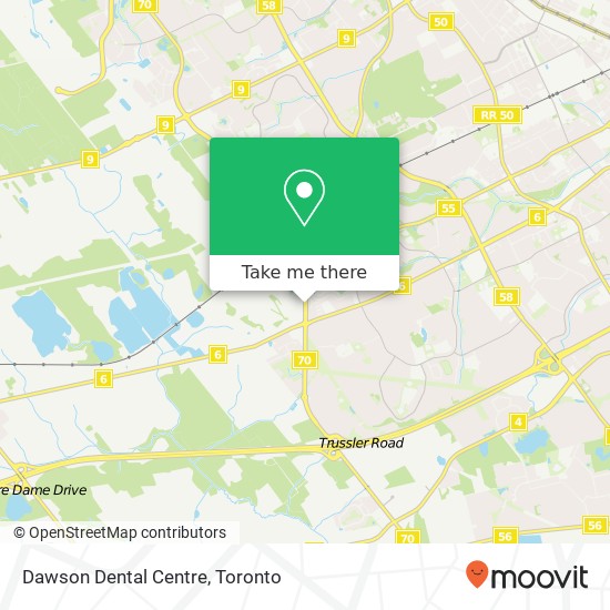 Dawson Dental Centre map