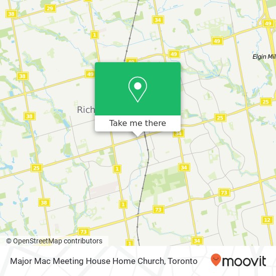 Major Mac Meeting House Home Church map