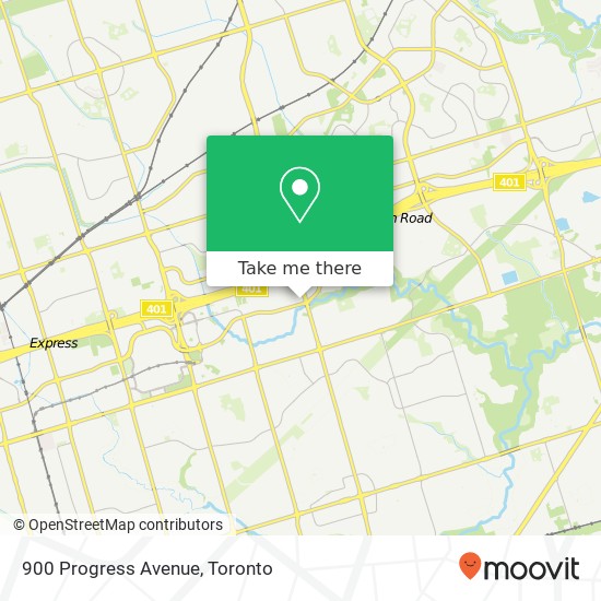 900 Progress Avenue map