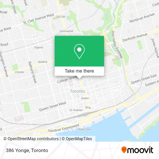 386 Yonge map