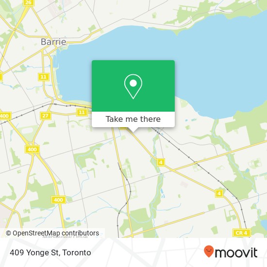 409 Yonge St map