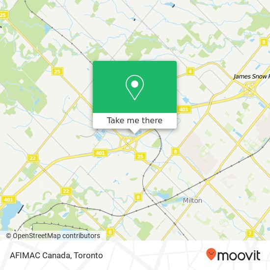 AFIMAC Canada map