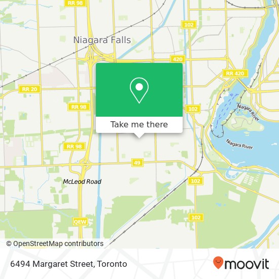 6494 Margaret Street map