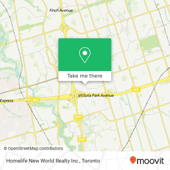 Homelife New World Realty Inc. map