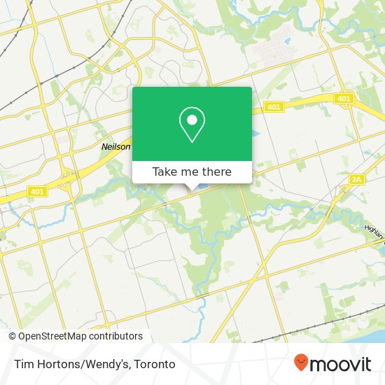 Tim Hortons/Wendy's map