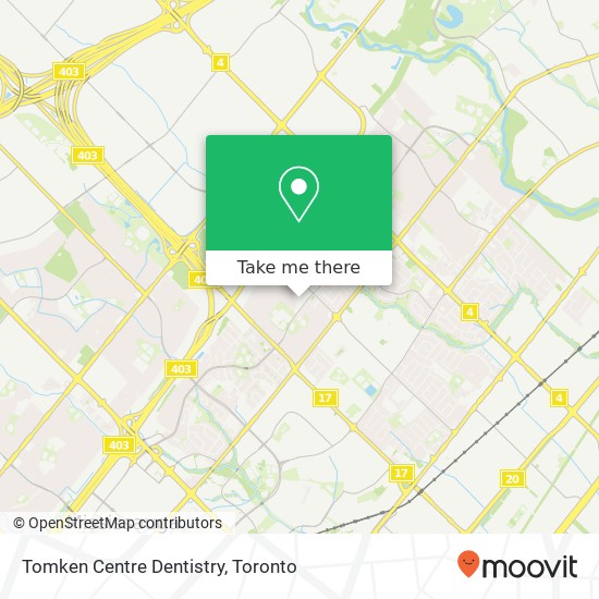 Tomken Centre Dentistry map