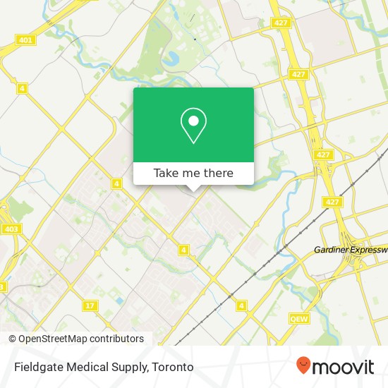 Fieldgate Medical Supply map