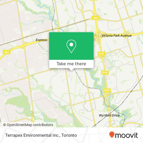 Terrapex Environmental Inc. map