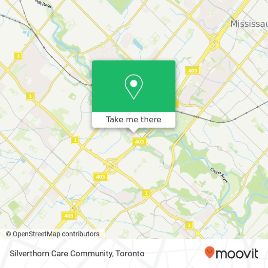 Silverthorn Care Community map