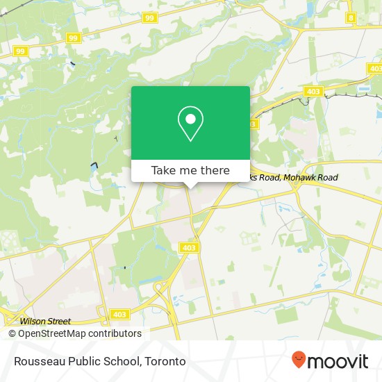 Rousseau Public School map