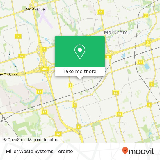 Miller Waste Systems map