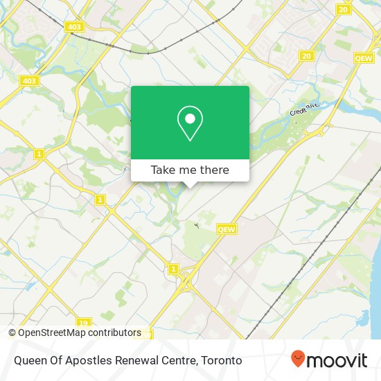 Queen Of Apostles Renewal Centre map