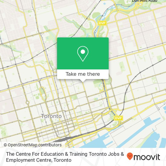 The Centre For Education & Training Toronto Jobs & Employment Centre plan