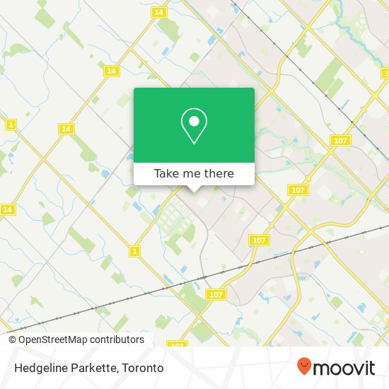 Hedgeline Parkette map