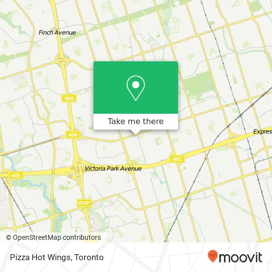 Pizza Hot Wings map