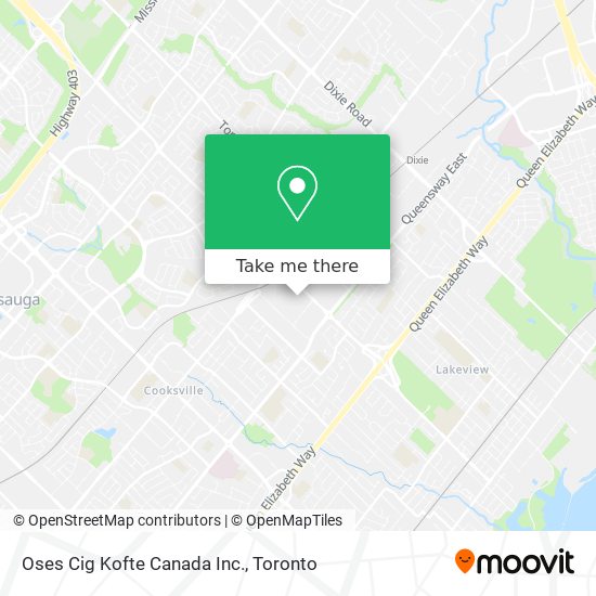 Oses Cig Kofte Canada Inc. map