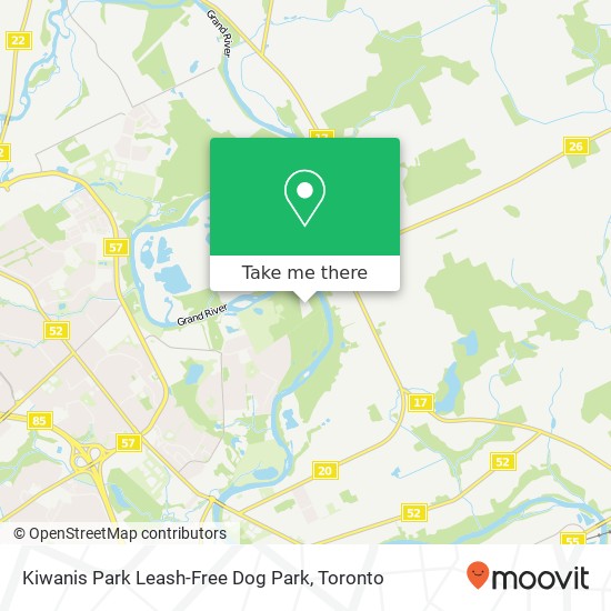 Kiwanis Park Leash-Free Dog Park map