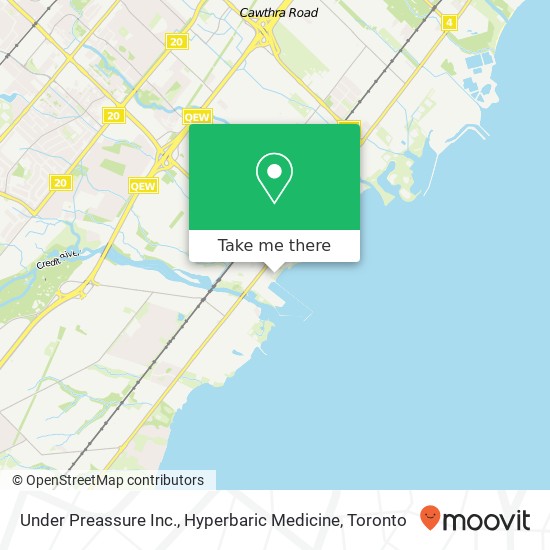 Under Preassure Inc., Hyperbaric Medicine map