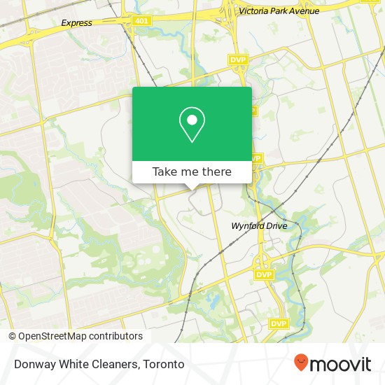 Donway White Cleaners map
